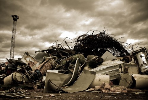 Commercial recycling services in a Hanwell business
