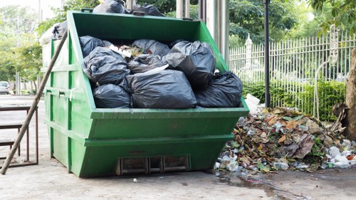 Landfill site for construction debris in Hanwell